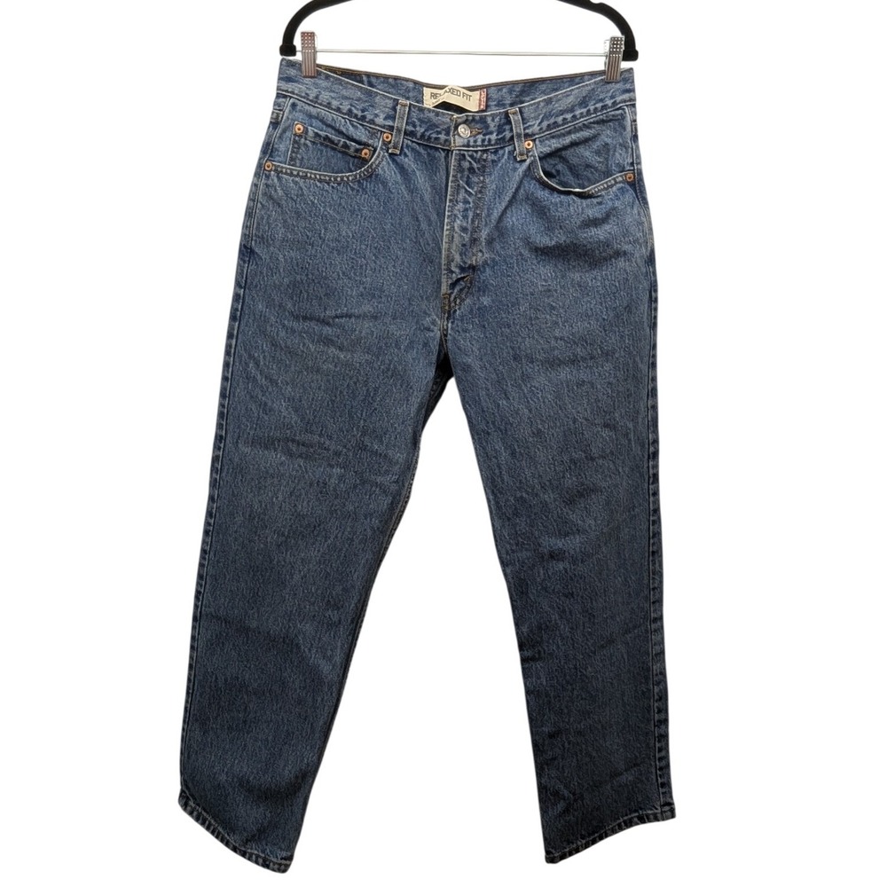 Levis 550 Relaxed Fit Jeans Mens 34x29 Blue Denim